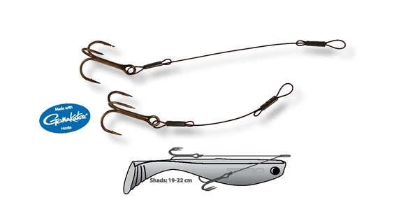 Spro Pike Fighter Shad Double Wire Stinger, 12cm + 8cm #1