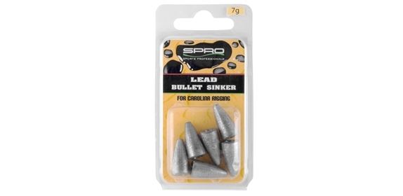 Spro Lead Bullet Sinkers 10 gram (5 stuks)