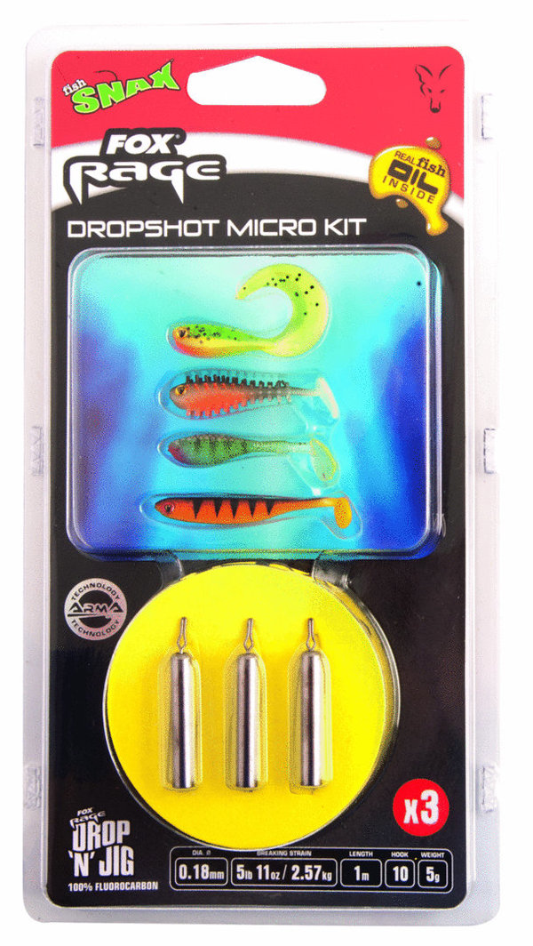 Fox Rage dropshot micro kit ready rigs