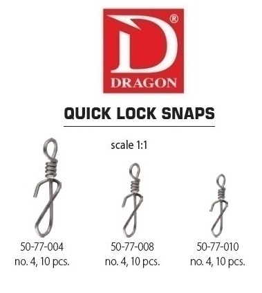 DRAGON QUICK LOCK SNAPS Maat 10