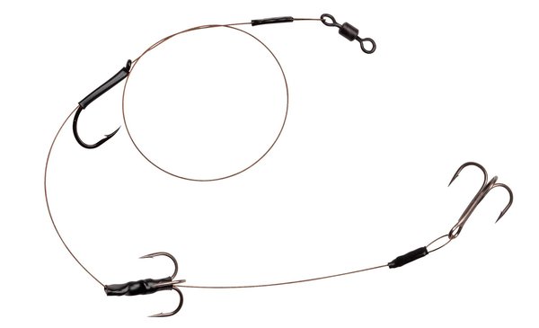 Spro HD baitfish rig 7 x 7 wire 2 x #2 + sliding single hook (doodaas)