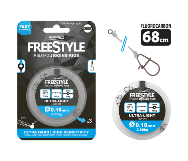 Spro freestyle reload jigging rigs 0.35 mm