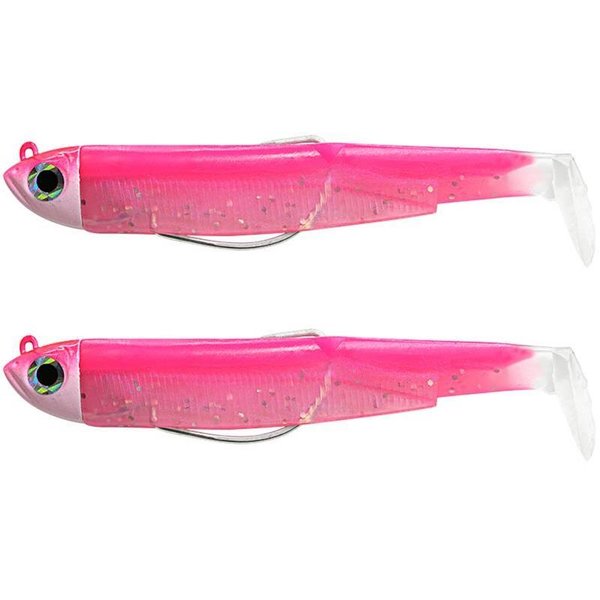 black minnow no 2 90 mm 5 g double combo fluo pink