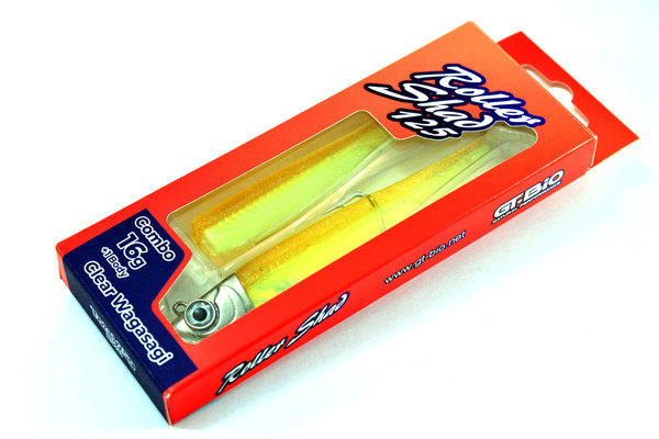 GT-Bio Roller Shad Clear Wagasagi 16 gram combo